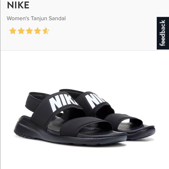 Nike Tanjun sandals black. New size 8 - Picture 2 of 7